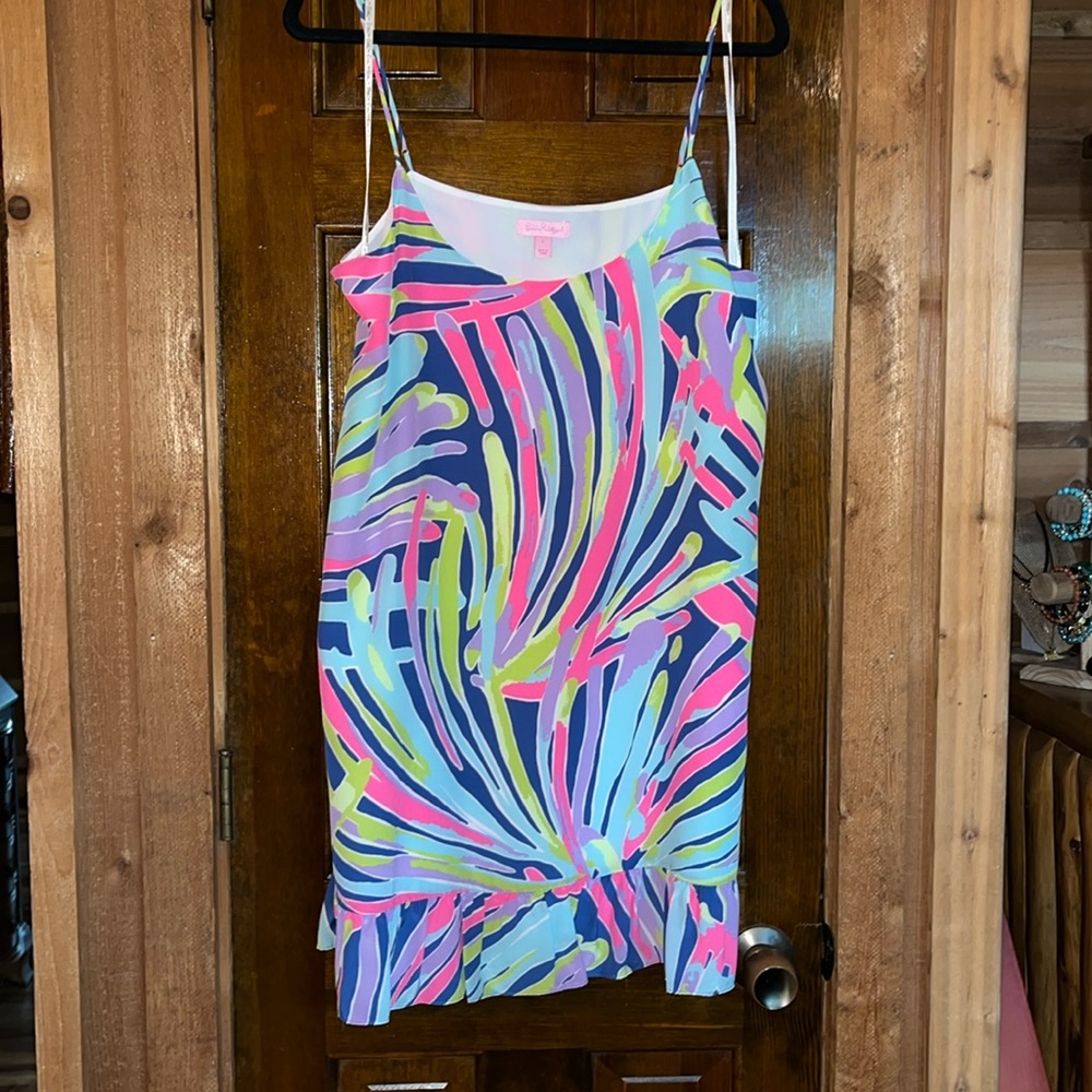 Lilly Pulitzer silk dress EUC size large